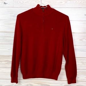 Tommy Hilfiger Men Sweater Haft Zip New Size L